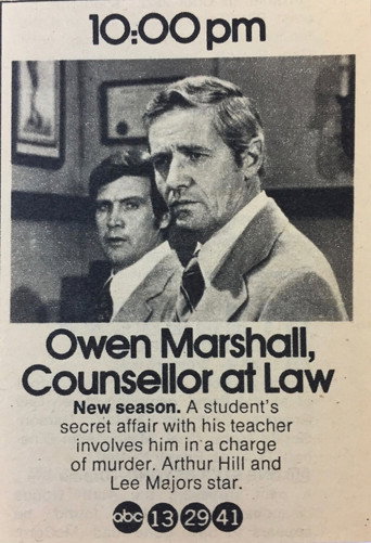 Постер фильма «Owen Marshall: Counselor at Law»